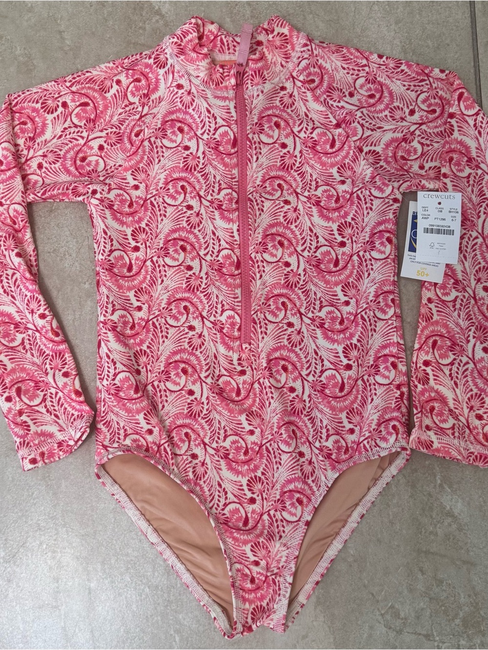 J. Crew rash guard swimsuit with UPF 50+ - Picture 9 of 13